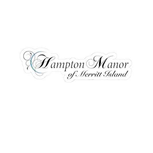 Hampton Manor of Merritt Island Kiss-Cut Logo Sticker